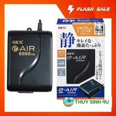 Máy sủi oxy Gex 6000WB 2 vỏi siêu êm  máy sục oxy