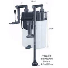 Lọc treo Jinwa FTD nhiều tính năng cho bể cá thủy sinh