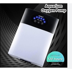 Máy sủi oxy tích điện Sobo SB-468, SB-268, SB-468 2 vòi cực khỏe cho bể cá rồng