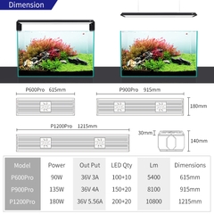 Đèn Week P Pro RGB-UV cao cấp - đánh màu cây và cá siêu đỉnh