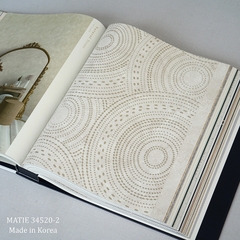 Giấy dán tường phòng khách Hàn Quốc Matie 34520