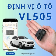 Định Vị Ô Tô VL505 4G | Cắm cổng OBD II, Siêu nhỏ gọn, NEW 2024