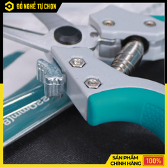 Kéo Cắt Tỉa Cành TOTAL THTP61851 – 8.5” (220mm) – Lưỡi Thép Carbon Mạ Crôm – Tay Cầm Nhôm Bọc TPR – Bền Bén, Cắt Êm Tay - Hàng Chính Hãng, Có VAT