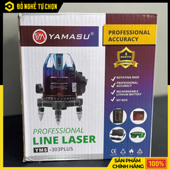 Máy Cân Mực Laser Xanh YAMASU YMS-303PLUS – Điều Khiển Từ Xa – Pin Siêu Lâu – Chính Hãng Có VAT