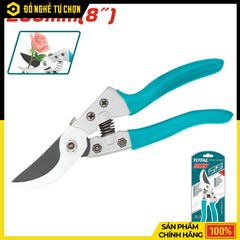 Kéo Cắt Tỉa Cành TOTAL THTP62082 – 8” (205mm) – Lưỡi Carbon Mạ Crôm – Tay Cầm Nhôm TPR – Bền Sắc, Cắt Êm Tay – Hàng Chính Hãng Có VAT