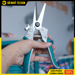 Kéo Cắt Tỉa Cành TOTAL THTP61851 – 8.5” (220mm) – Lưỡi Thép Carbon Mạ Crôm – Tay Cầm Nhôm Bọc TPR – Bền Bén, Cắt Êm Tay - Hàng Chính Hãng, Có VAT