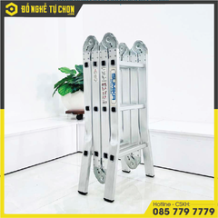 Thang Nhôm Gấp Đa Năng 4 Đoạn - 12 Bậc Sumika SK603