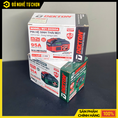 Bộ pin sạc bằng Ion Liti (ắc quy) hiệu DEKTON; Model: M21-B6095PRO, 21V, 6.0Ah