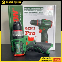 Máy Khoan Pin Dekton D16-ID1060PRO – 16.8V – Brushless – Lực Siết 60Nm – 3 Chức Năng Khoan, Búa, Vặn Vít – Hàng Chính Hãng Có VAT