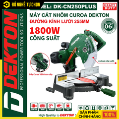 Máy Cắt Nhôm Dây Curoa Dekton DK-CN255PLUS – 1650W – Kèm Lưỡi 255mm – Hàng Chính Hãng Có VAT