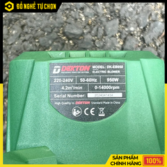 Dụng cụ cầm tay hoạt động bằng động cơ điện: Máy thổi bụi (khí) hiệu DEKTON; Model: DK-EB950, công suất: 950W
