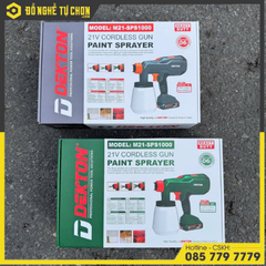 Súng phun sơn hoạt động bằng pin hiệu DEKTON, Model:M21-SPS1000