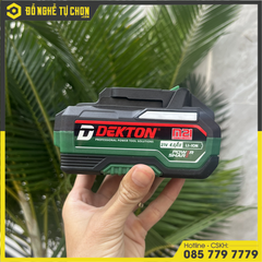 Bộ pin sạc bằng Ion Liti (ắc quy) hiệu DEKTON; Model: M21-B4015PLUS, 21V, 4.0Ah