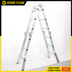 Thang Nhôm Gấp Đa Năng 4 Đoạn - 12 Bậc Sumika SK603
