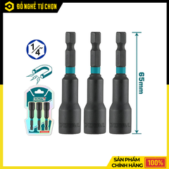 Bộ Mũi Bắn Vít Tôn Có Nam Châm 1/4