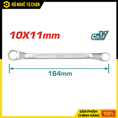Cờ Lê Hai Đầu Vòng Total TORSP10111 10x11mm – Thép CR-V Cứng Cáp, Siết Mở Chính Xác, Độ Bền Cao | Hàng Chính Hãng, Có VAT