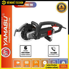 Máy Cắt Tường 1 Lưỡi Yamasu YMS-198 2500W Cắt Sâu 6.2cm Chuyên Nghiệp | Hàng Chính Hãng, Có VAT