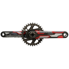 TruVativ Descendant Troy Lee Designs CoLab Carbon Crankset | Red, 170mm, 12-Speed, 32t, Direct Mount, DUB
