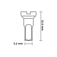 Chân Căm SIMWORKS x HOSHI Raw Brass Nipple 14G | 1 cái