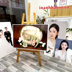 ẢNH TRÁNG GƯƠNG PHÓNG TO & LẮP KHUNG GỖ