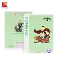 Tập HS Hồng Hà 0332 Kungfu Panda 96tr 100gsm 4 ô ly (5/120)