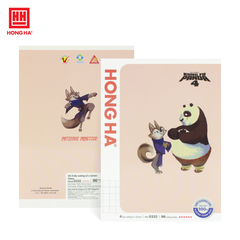 Tập HS Hồng Hà 0332 Kungfu Panda 96tr 100gsm 4 ô ly (5/120)