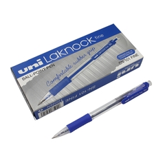 Bút bi Uniball SN-101 Laknock fine, 0.7mm, xanh (12)