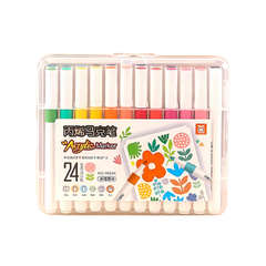 Bút lông màu acrylic marker 9053A thân tròn 1 đầu