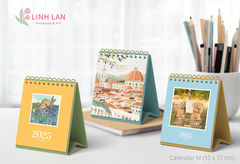 Lịch để bàn Linh Lan Décor 2026 lò xo chữ A - size M 13x17cm
