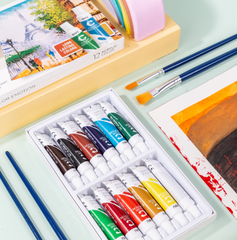 Màu nước acrylic dạng tuýp Deli C12 12ml