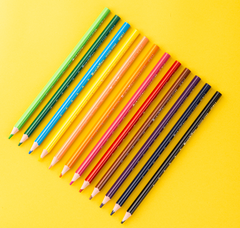 Bút chì màu vỏ nhựa Deli C113 12 màu/ 24 màu