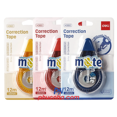 Bút xóa kéo Deli H360 12m x 5mm không tiếng (12)