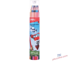 Bút chì màu Deli Super wings lon C00807, C00827, C00837