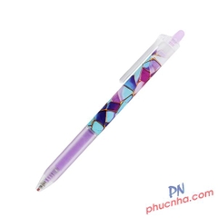 Bút gel xóa được bấm Thiên Long GELE-007/V1 tím than (10)