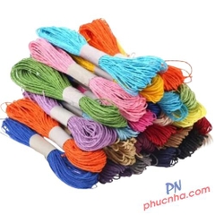 Dây thừng giấy màu (12 bó nhiều màu/ 1 bịch)