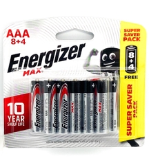 Pin Energizer Max AAA 3A E92 BP8+4 12 viên/ vỉ (10)