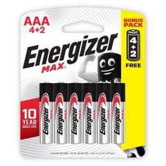 Pin Energizer Max AAA 3A 1.5V E92 BP4+2 (6 viên/ vỉ) (12)