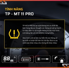Cảm Biến Áp Suất Lốp ÔTô TPMS Cao Cấp STEELMATE TP-MT11 PRO (Cảm Biến Gắn Trong) - Hàng Chính Hãng