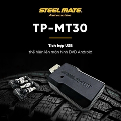 Cảm Biến Áp Suất Lốp ÔTô TPMS Cao Cấp STEELMATE TP-MT30 Kết Nối Màn Hình Android - Hàng Chính Hãng