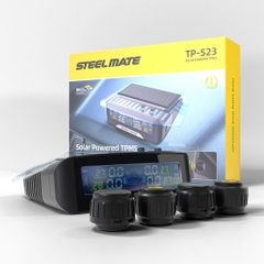 Cảm Biến Áp Suất Lốp Ô Tô STEELMATE TP-S23 Cao Cấp Gắn Van Ngoài (Mẫu Mới 2025, Hàng Chính Hãng)