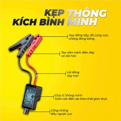 Bộ Kích Nổ Ô Tô Kiêm Bơm Lốp Đa Năng STEELMATE V12 Cao Cấp Kiêm Sạc Dự Phòng (hàng chính hãng)