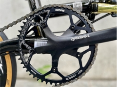 Xe đạp gấp ráp theo yêu cầu Fnhon Gust 16' phanh đĩa màu Đen ánh kim cổ cong