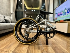 Xe đạp gấp ráp theo yêu cầu Fnhon Monsoon 20' phanh đĩa màu Silver