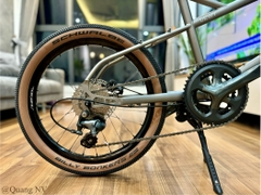 Xe đạp minivelo ráp theo yêu cầu Silverock Dewy 20' phanh đĩa màu Grey