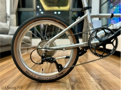 Xe đạp gấp ráp theo yêu cầu Fnhon Monsoon 20' phanh đĩa màu Silver