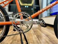 Xe đạp minivelo ráp theo yêu cầu Silverock Dewy 20' phanh đĩa màu Matte Orange