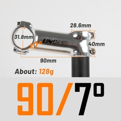 Potang xe đạp ±7 độ UNO AS-007N 31.8*90mm