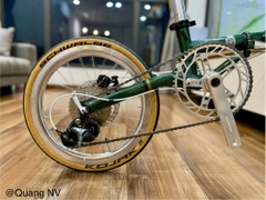 Xe đạp gấp ráp theo yêu cầu Fnhon Gust 16' phanh đĩa màu Green