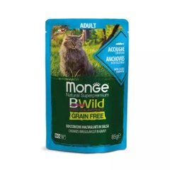 Pate mèo Bwild Cá cơm và rau 85g - AD