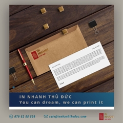 In bao thư giấy Kraft - Kraft envelope